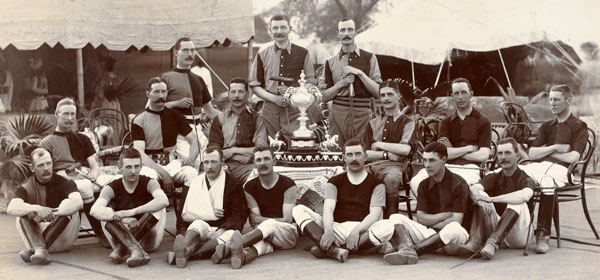 Polo teams at Sialkot in 1902, featuring Captain Craster